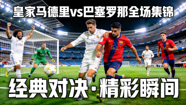 皇家马德里对阵巴塞罗那全场集锦视频封面